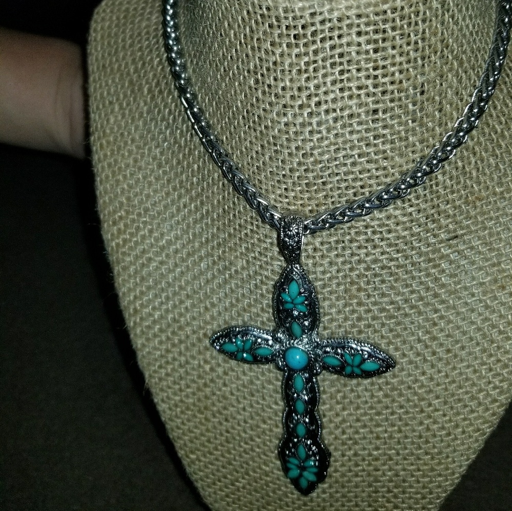 Cross necklace and Earing sets